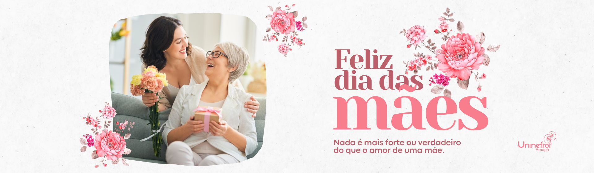 Caneca panorâmica feliz dia das mães floral em rosa e vermelho (2)